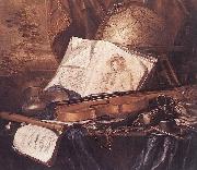 Pieter de Ring, Still Life of Musical Instruments